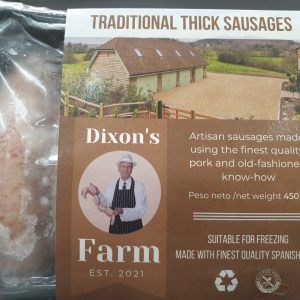 Dixon’s Farm 6 Traditional Pork Sausages 450g