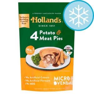 Hollands Potato and Meat Pies x 4pk  782gr