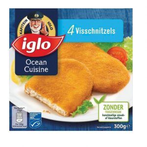 Iglo – 4 Visschnitzels – 300g