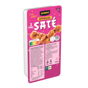 Jumbo – Kippenvlees Saté – 3 Stuks