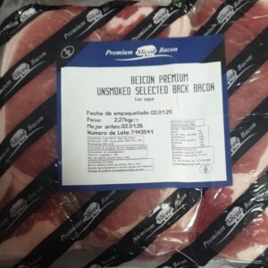 Premium Sliced Back Bacon 2.27kg