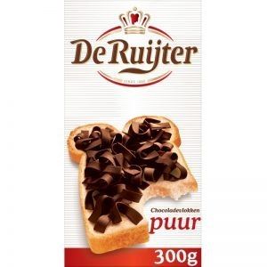 De Ruijter – Chocoladevlokken Puur – 300g