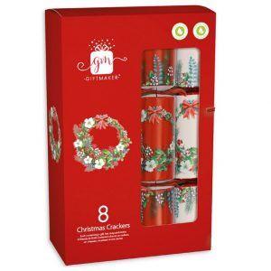 Giftmaker – Wreath Christmas Crackers – 8 units