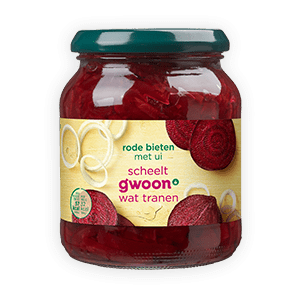 G’woon – Rode Bieten met Ui – 340gr