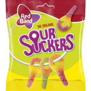 Red Band Sour Suckers 100g