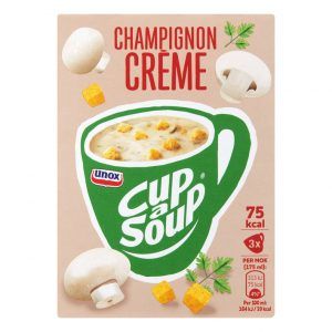 Unox – Cup a Soup Champignon Crème – 3 Zakjes