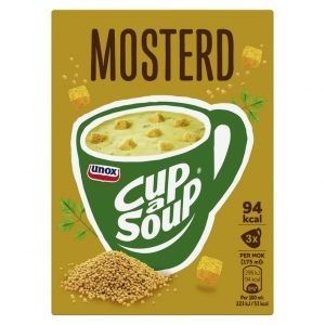 Unox – Cup a Soup Mosterd – 3 Zakjes