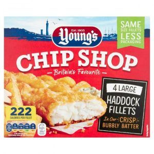 Young’s – 4 Large Haddock Fillets in Batter – 400g
